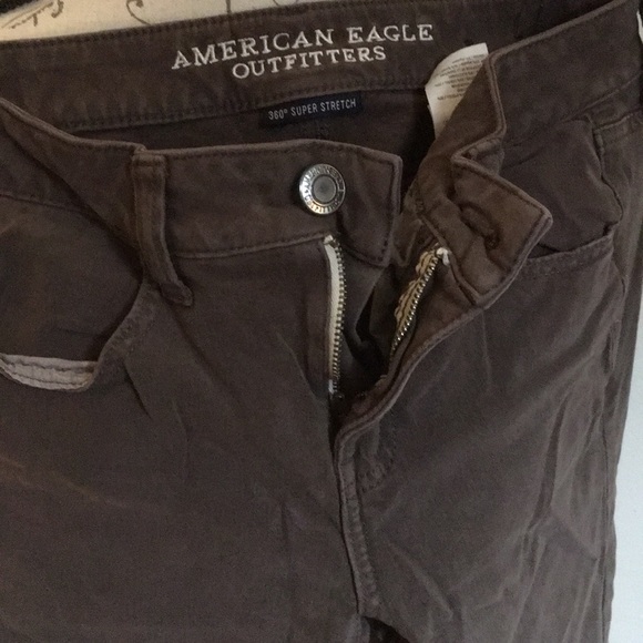 Olive color jeans size4 - Picture 2 of 4